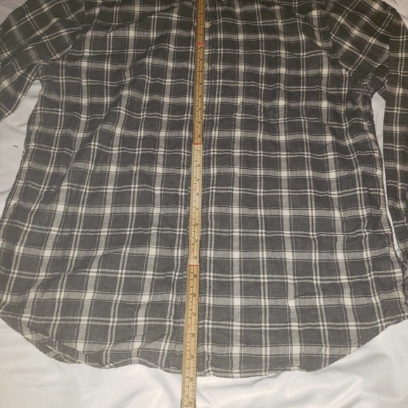 Rails Men's Connor Charcoal Cream Plaid Button‎ Down Shirt Size XL - Picture 5 of 8